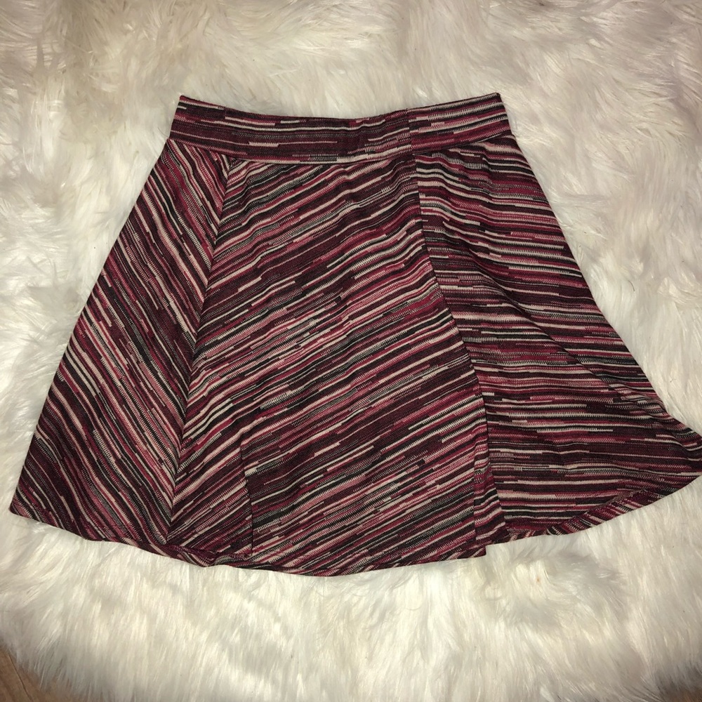Joe B- Multicolored stripped skater skirt
